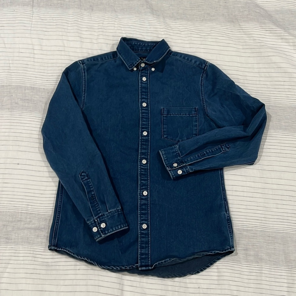 H&M denim button-up